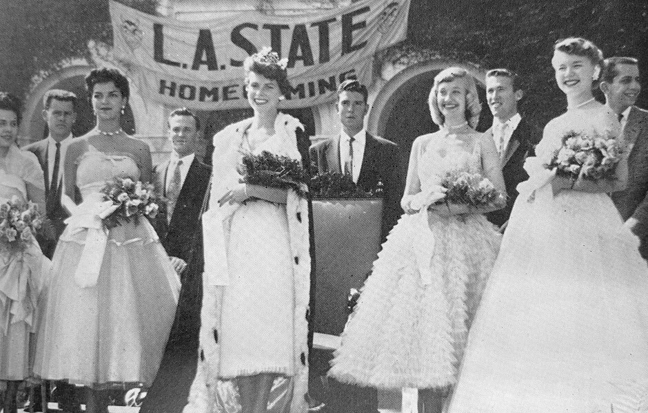 A photo of alumna, Mary Levin, as a homecoming princess.